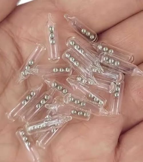 How to Identify Small Glass Tubes With Tiny Ball Bearings