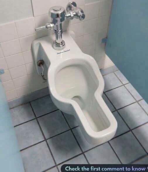 My Coworker Saw This Toilet in the Women’s Restroom at the Huntsville Space Center. Why Is It Shaped This Way?